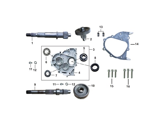 YUKI-052QMI0-0200002A0-1 YUKİ 125CC SCOOTER RİSOTTO 125 ARKA TEKER MİLİ ( RİSOTTO 125 ) - Görsel 1