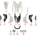 YUKİ ROUTE 110CC SCOOTER ROUTE DIŞ DİZLİK SOL GRİ (ROUTE 110)
