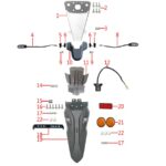 YUKİ ROUTE 110CC SCOOTER ROUTE PLAKA LAMBASI (ROUTE 110)