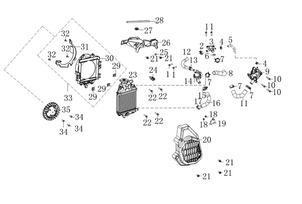 YUKI-160010128-0001-2-1 YUKİ VAMPIRE 125CC SCOOTER EFI DEVİRDAİM SET (VAMPIRE 125 - X WAY ) - Görsel 1