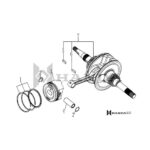YUKİ ACTIVE 125CC ENJEKSİYONLU SCOOTER JJ125T-15 PİSTON PİM SEKMANI (ACTİVE 125)