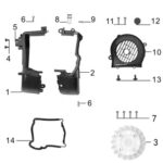 YUKİ HAMMER 50CC MOTOSİKLET MOTOR KORUMA PLS SAĞ (HAMMER 50)