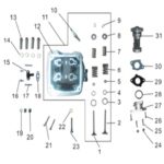 YUKİ MATADOR 162 CC MOTOSİKLET SİLİNDİR ÜST KAPAK SET (YK150-9-MATADOR)