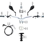YUKİ X-WAY PRO 125CC ADV SCOOTER SOL ELCİK ( X WAY 125 )