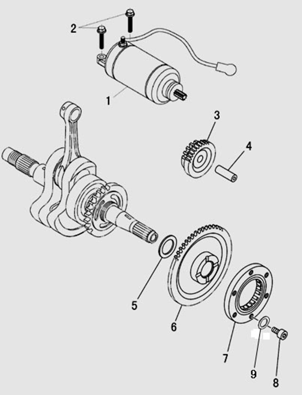 YUKI-31220-003-0000-1 HS 400 PİTON ATV MARŞ MOTORU REDİKSİYON DİŞLİSİ (400 ATV) - Görsel 1