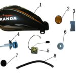 YUKİ MATADOR 162 CC MOTOSİKLET YAKIT TANKI BEYAZ (MATADOR)
