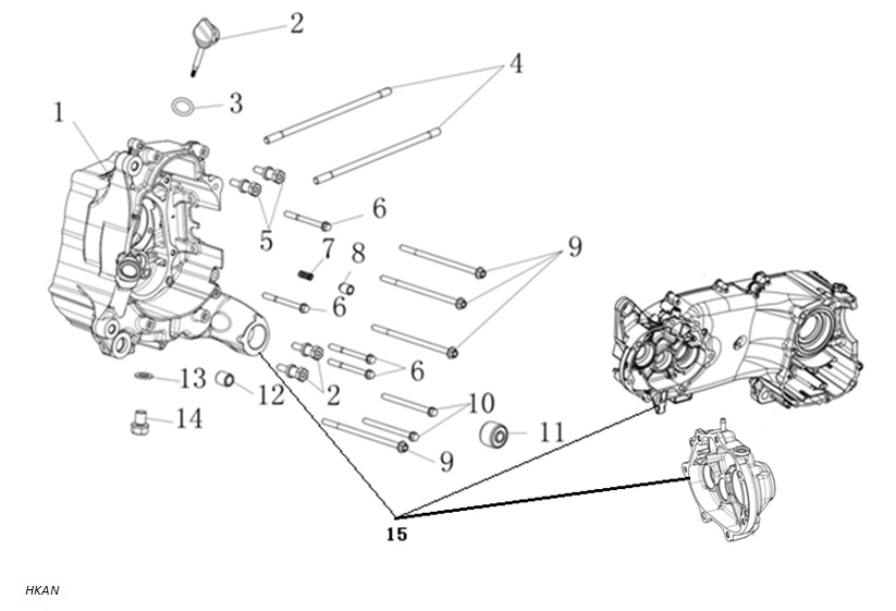YUKI-500270476-0001-2-1 VOGE SR1 SCOOTER 125CC CİVATA (SR1 ADV) - Görsel 1