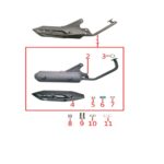 YUKİ ROUTE 110CC SCOOTER ROUTE EGSOZ DEKOR KAPAGI (ROUTE 110)