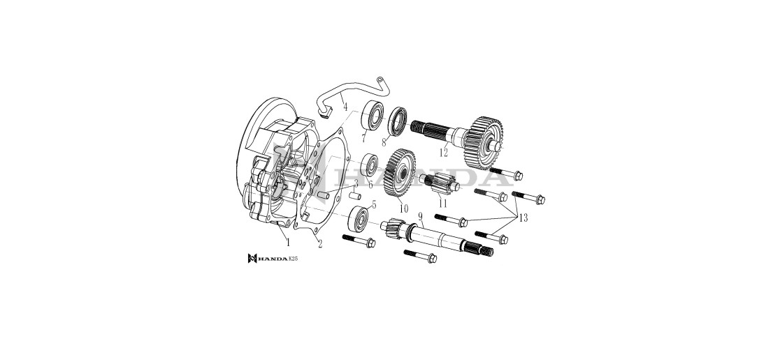 YUKI-82250-YJHY-013-1 YUKİ ACTIVE 125CC ENJEKSİYONLU SCOOTER JJ125T-15 ŞANZIMAN KAPAĞI (ACTİVE 125) - Görsel 1