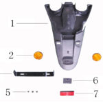 YUKİ ELEKTRİKLİ SCOOTER DÜNYA ÖN REFLEKTÖR (YK05)