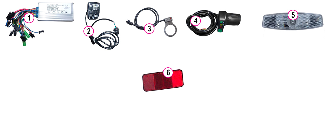 YUKI-EBX041-011-1 YADEA ELEKTRİKLİ BİSİKLET ALÜMİNYUM JANT KM SENSÖRÜ VE KABLOSU (EBX041) - Görsel 1