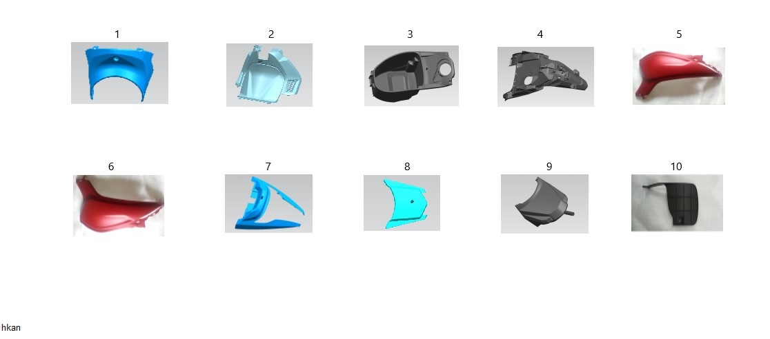 YUKI-GL110-045-1 YUKİ 50CC SCOOTER GENTLE ARKA STOP GRENAJI ÜST MAVİ (GENTLE 50) - Görsel 1
