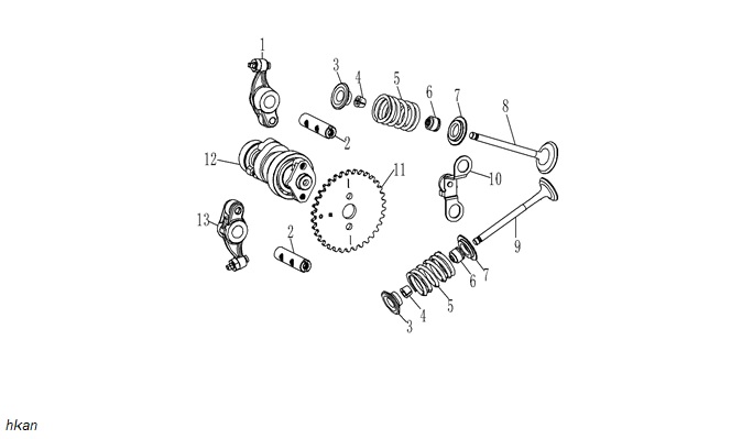 YUKI-K25-1P53QMI-04-11-1 YUKİ 125CC SCOOTER CRYPTO 125 SİBOP KEÇESİ (CRYPTO 125) - Görsel 1