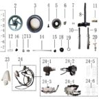 YUKİ 125CC SCOOTER CRYPTO 125 ÖN ÇAMURLUK FÜME (CRYPTO 125-CRYPTO 50)