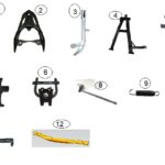 YUKİ 125CC SCOOTER DUTY PLAKA BRAKETİ (DUTY 125)