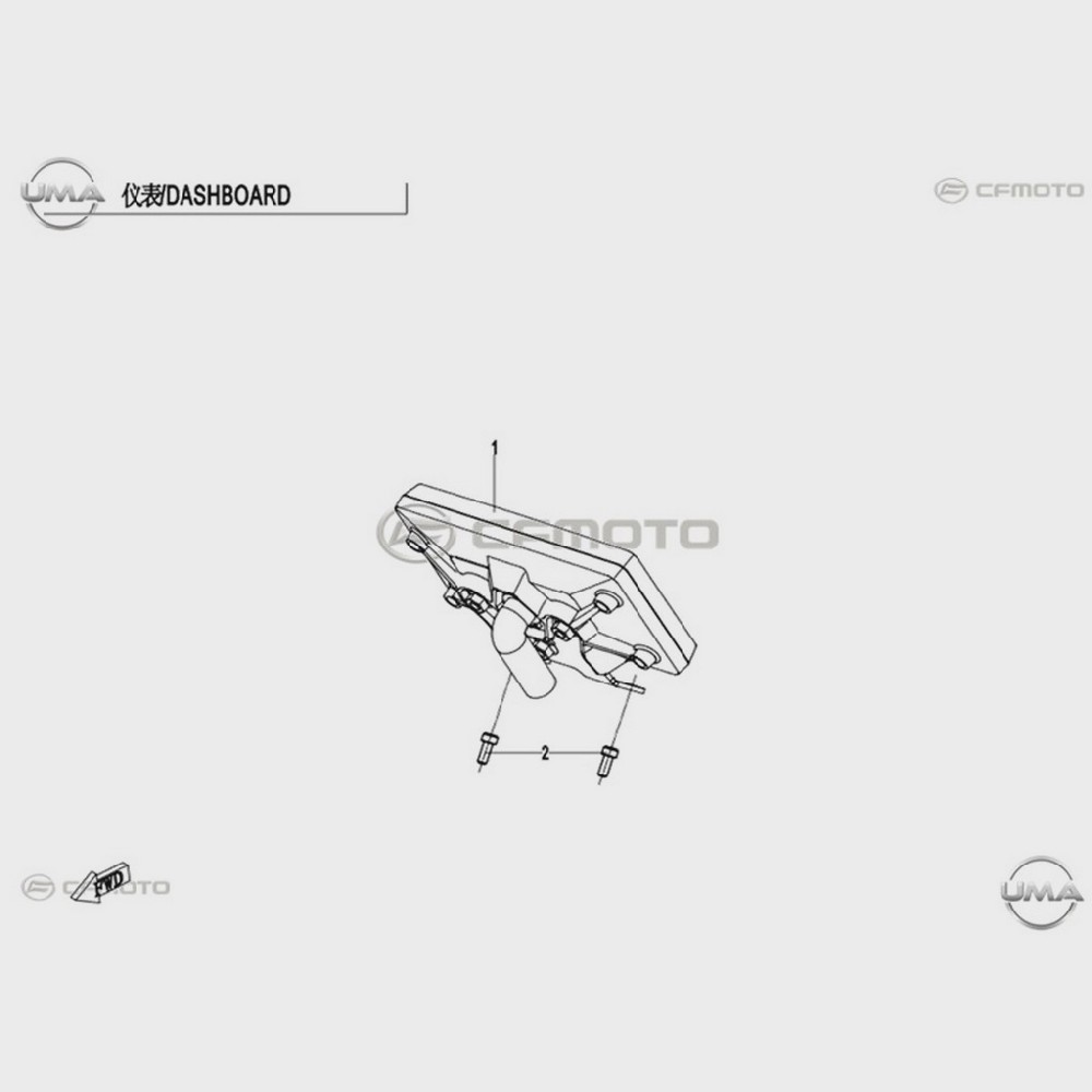 UMA-Y4CFM4012A0289 CFMOTO CF NK 250 GOSTERGE PANELI KOMPLE - Görsel 1