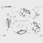 CFMOTO CF400ATR 2L (T3B) FAR KOMPLE SAG