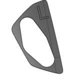 CFMOTO CF675SR-R(CF650-10H) AYNA BAGLANTI KAUCUGU SOL