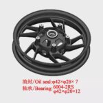 ZONTES ZONTES ZT125T-M ON JANT - CELIK (2.50X14") (SIYAH)