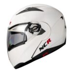 KASK NCR-158 ÇENE AÇILIR GÖZLÜKLÜ E-CE BELGELİ-PARLAK BEYAZ #13007-3