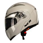 KASK NCR-158 ÇENE AÇILIR GÖZLÜKLÜ E-CE BELGELİ-COOL GRİ #13007-5